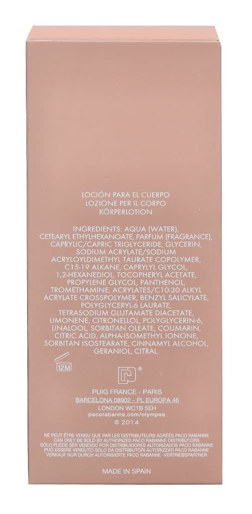 Dos de la boîte rose. Texte : Ingrédients, adresse du fabricant, labels de qualité.