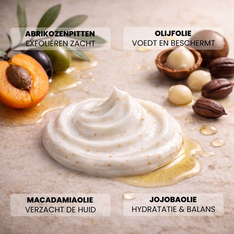 Canaan - Gezichtspeelingcrème met Abrikozenpitten