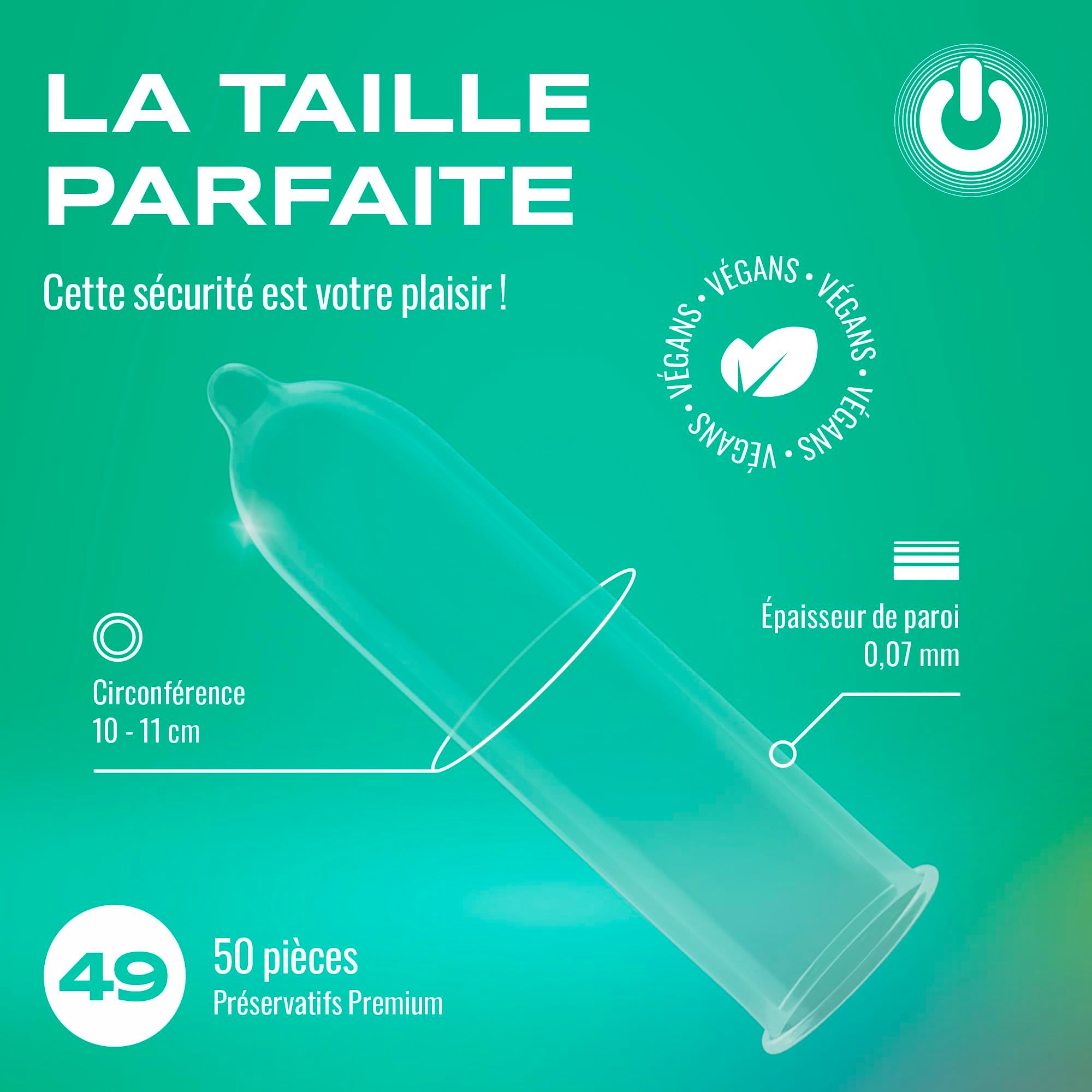 Instructions pour mesurer la circonférence du pénis pour choisir la taille de préservatif ONsize.