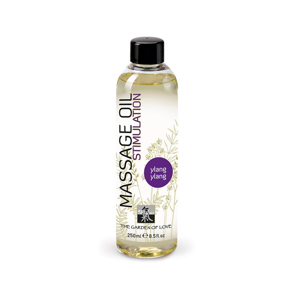 Huile de massage Ylang Ylang, flacon de 250ml.