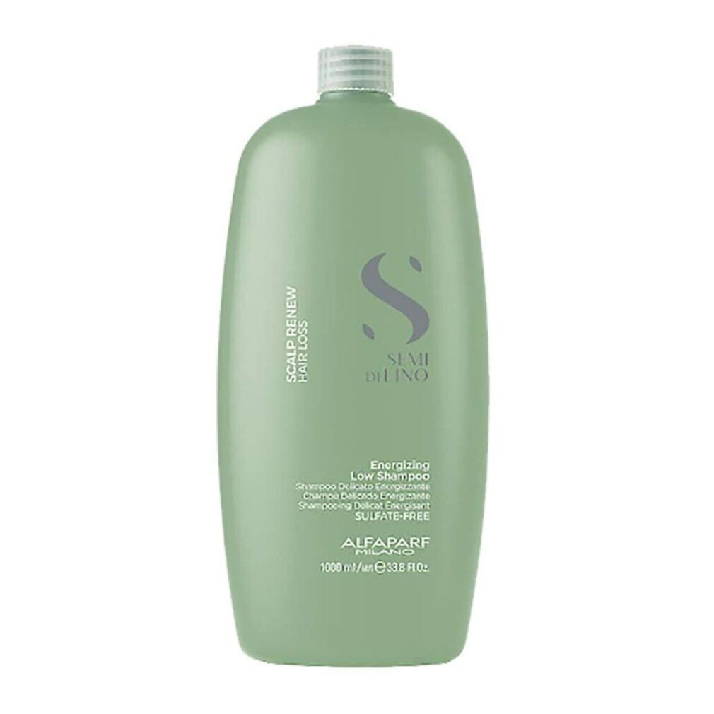 Groene fles Alfaparf Milano Semi di Lino Scalp Renew Hair Loss shampoo, 1000 ml.