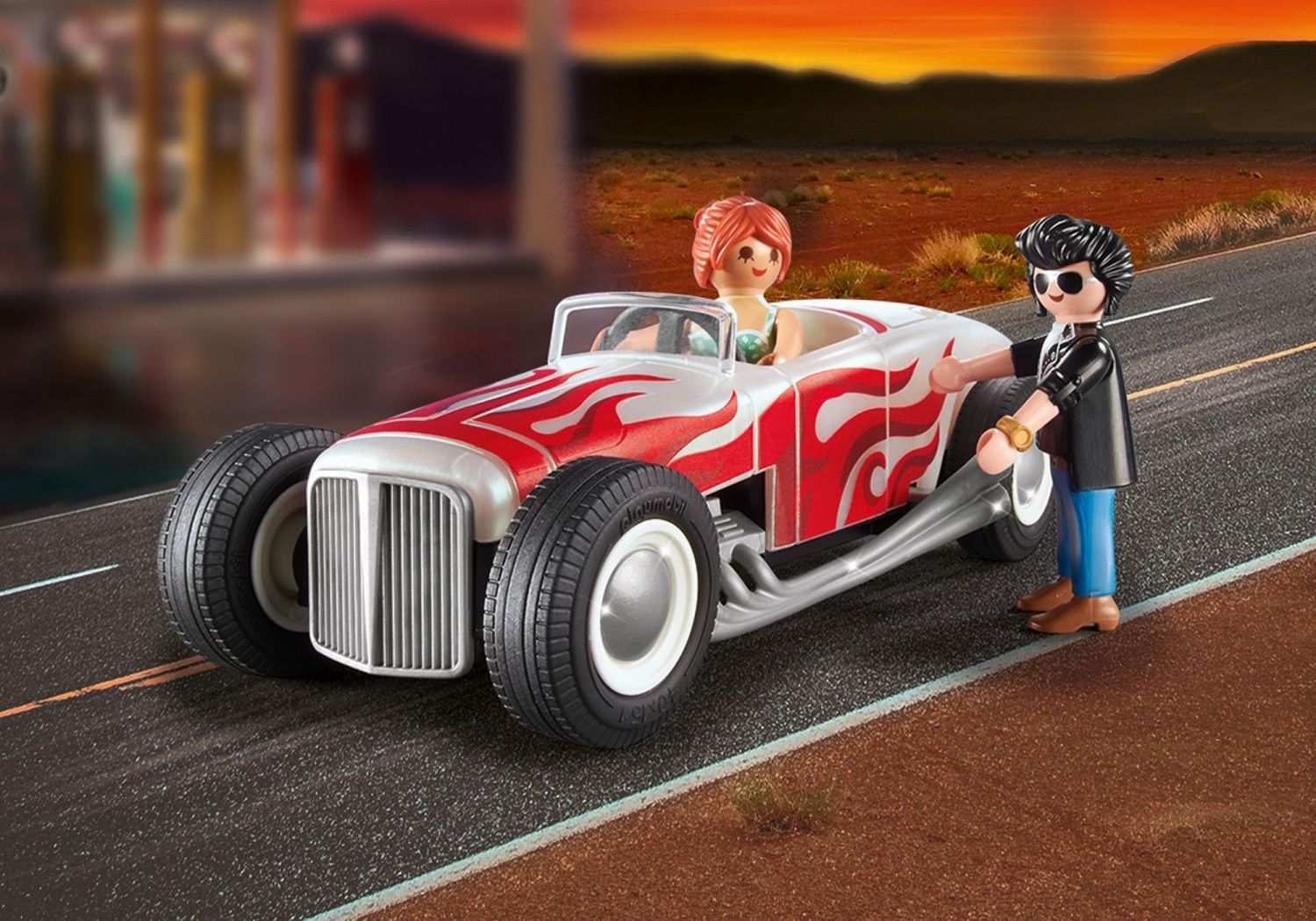 playmobil 71078 City Life Starter Pack Hot Rod, jeu de construction