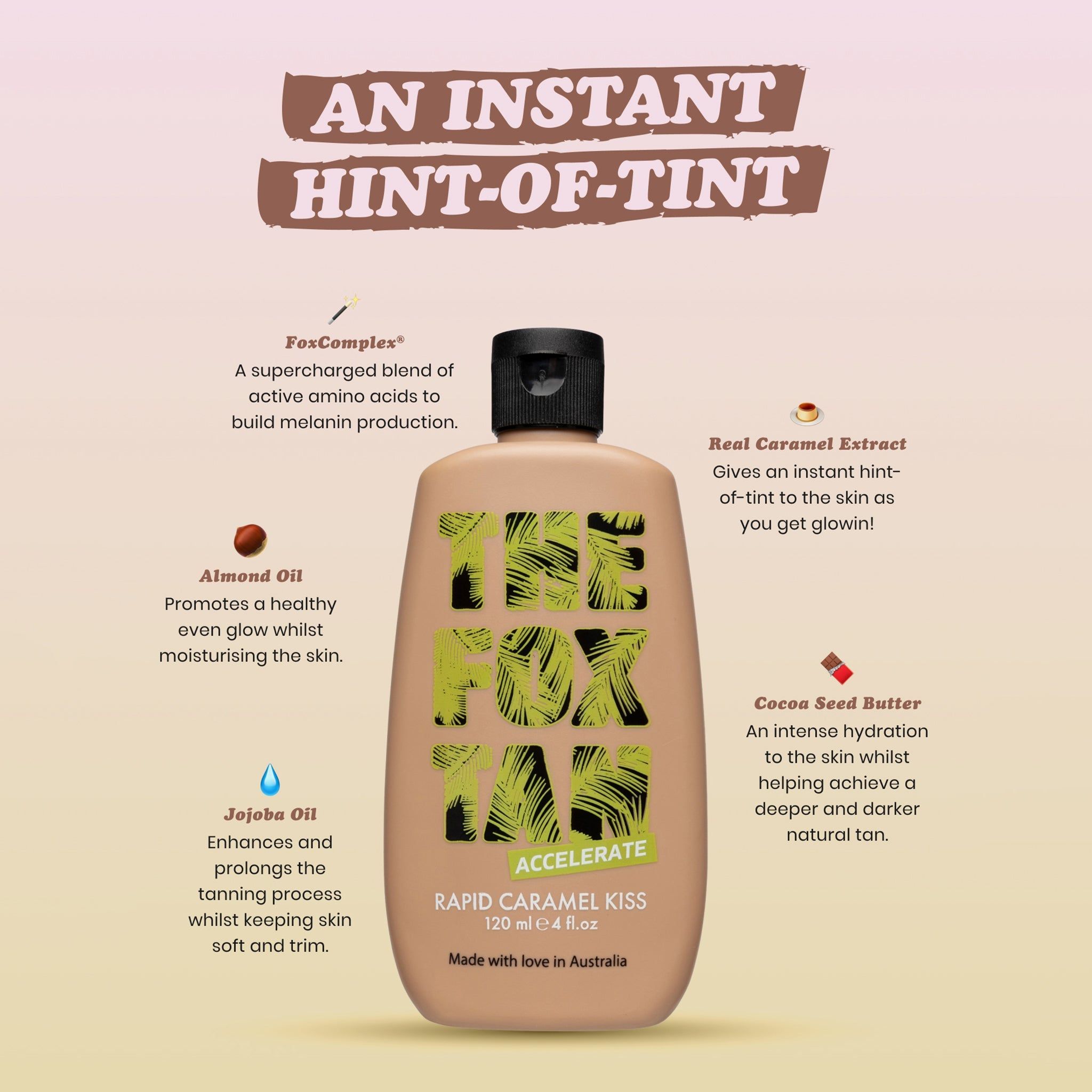 The Fox Tan Rapid Caramel Kiss
