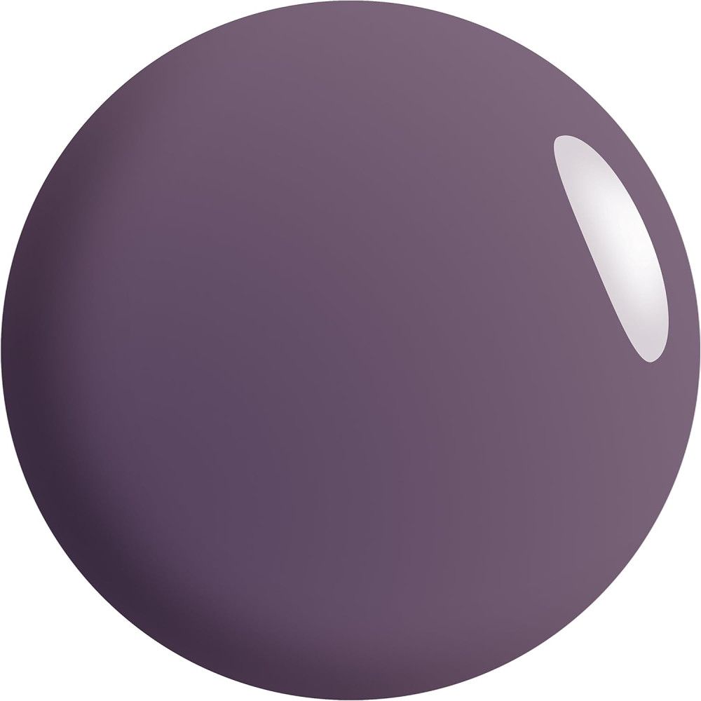 Vernis gel rond, brillant, violet. Reflet.
