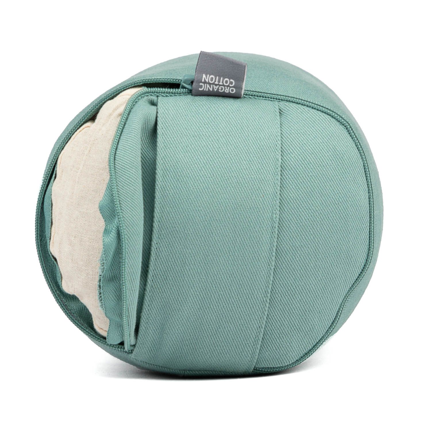 bodhi Yoga mini bolster (rond), nekrol, ECO, boekweitkaf