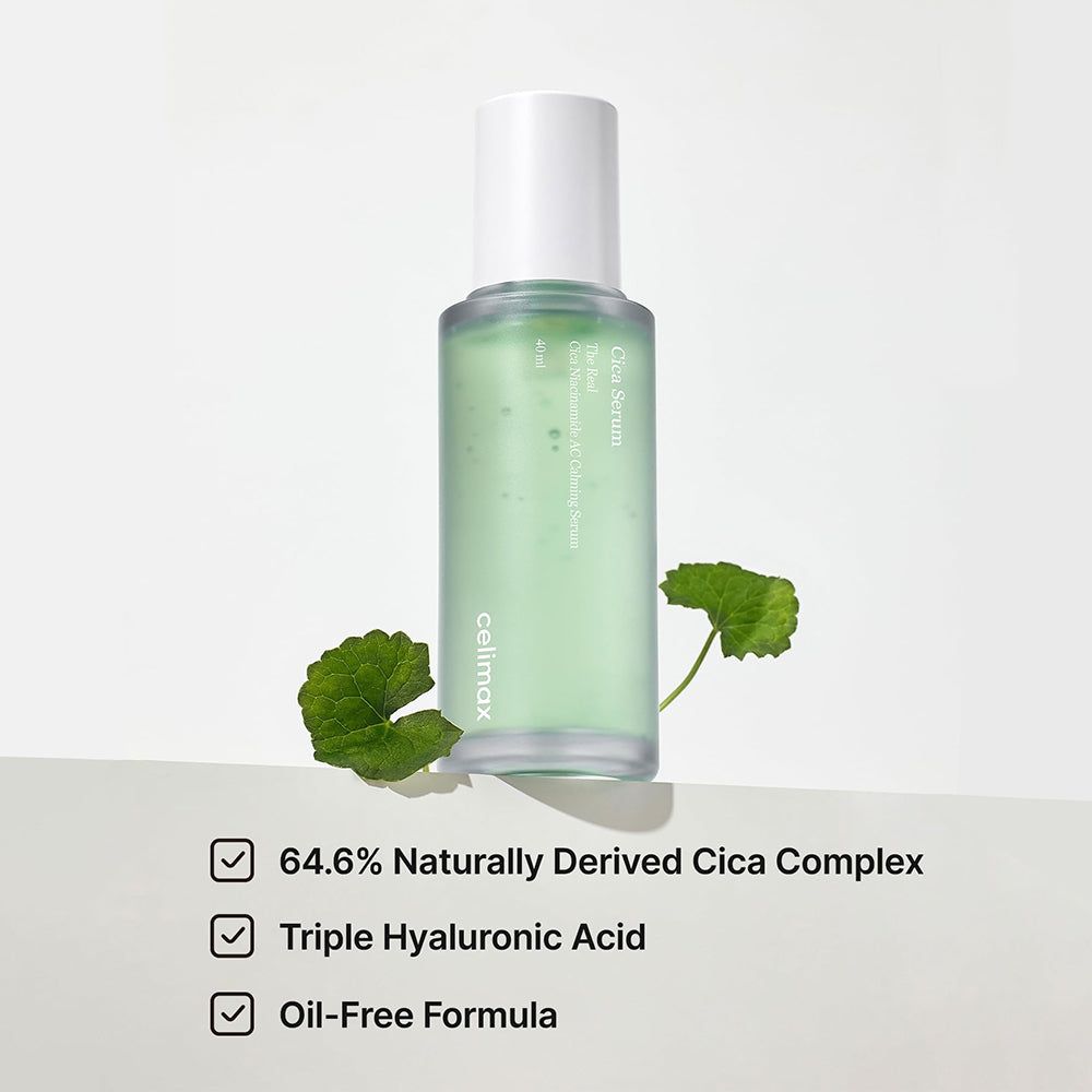 CELIMAX The Real Cica Niacinamide AC – sérum en ampoule apaisant pour peaux à imperfections
