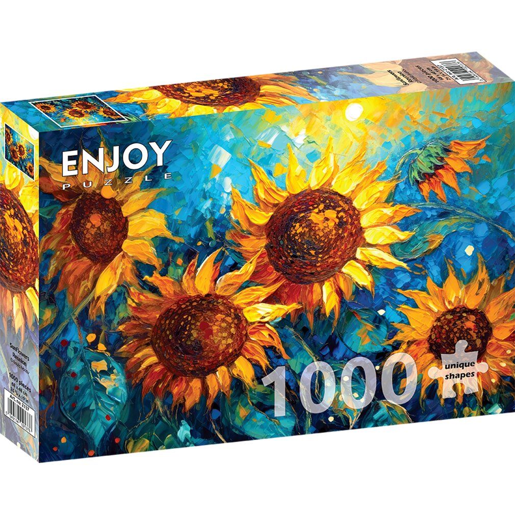 enjoy Puzzelbijeenkomst van zonnebloemen 1000 stuks
