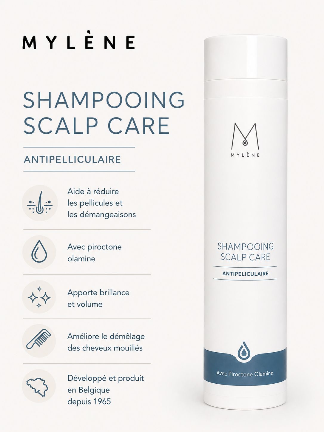 Mylène Haircare Routine Set | Contre pellicules et cuir chevelu irrité