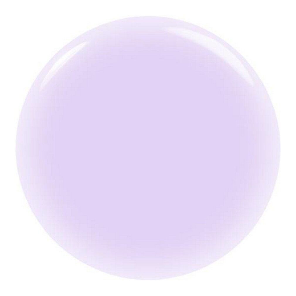 Vernis à ongles violet brillant, de forme circulaire. Pas d'emballage ni de flacon visible.