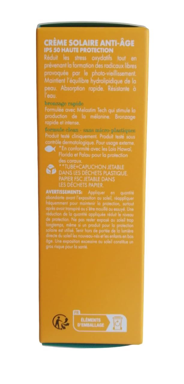 Pupa Anti Aging Sunscreen Cream Gezicht-Nek en Décolleté SPF 50 | Rijpere huid