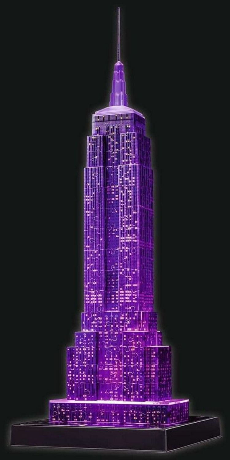 3D Empire State Building Nacht 216T