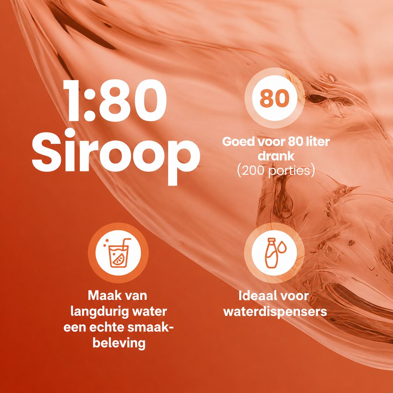 Best Body Nutrition Vital Drink: 1:80 Siroop, goed voor 80 liter drank.