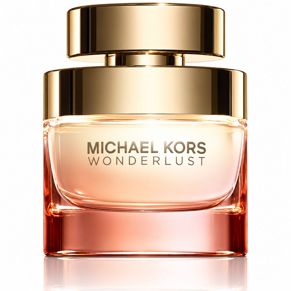 Flacon de Michael Kors Wonderlust Eau de Parfum, gros plan.