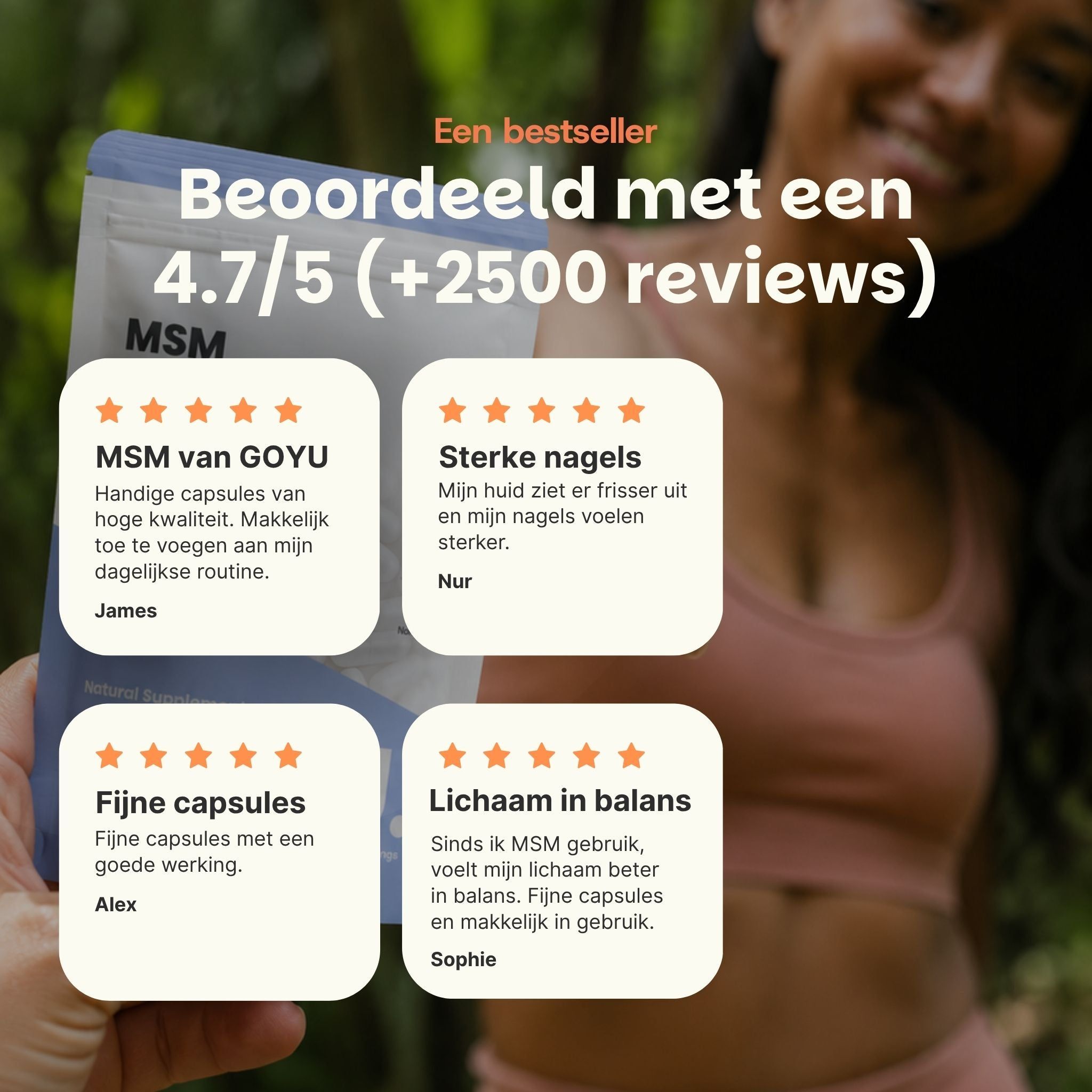 Bestseller: 4,7/5 sterren. Klantrecensies over MSM capsules voor huid, nagels, lichaam.