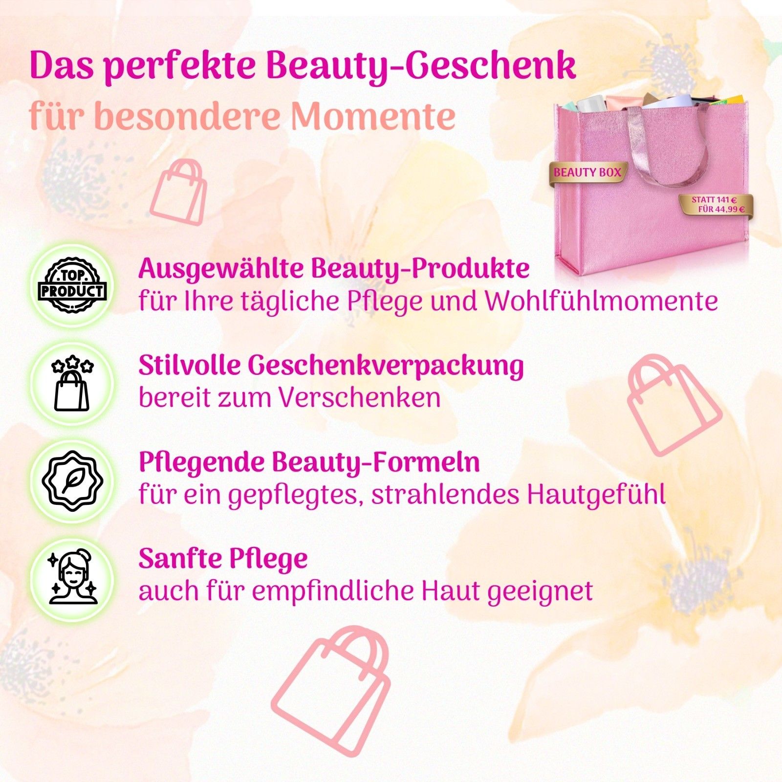 P-Beauty Coffret cadeau pour femme beauté et soins de la peau
