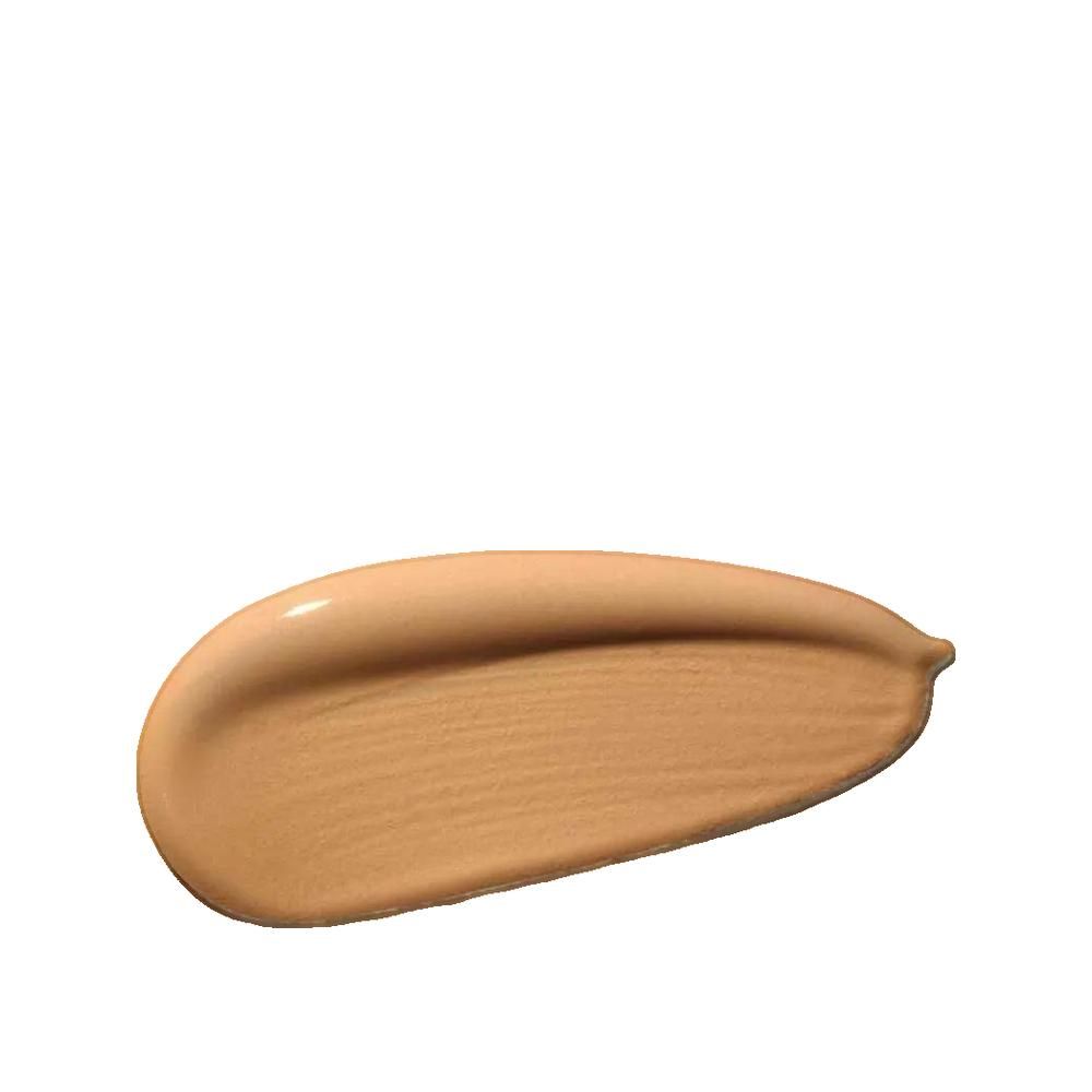 Nuance de fond de teint beige. En forme de goutte sur fond blanc.