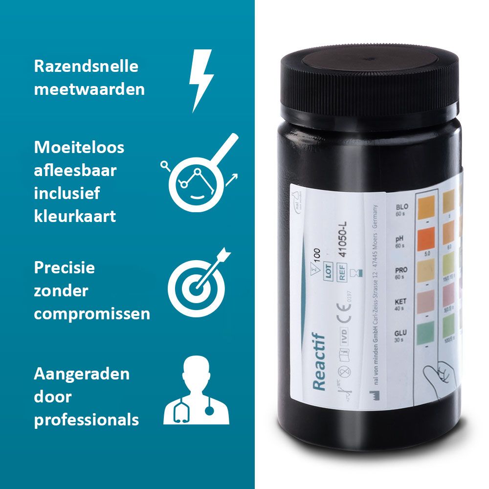 Reactif gezondheidstest - urineteststrips voor 5 parameters