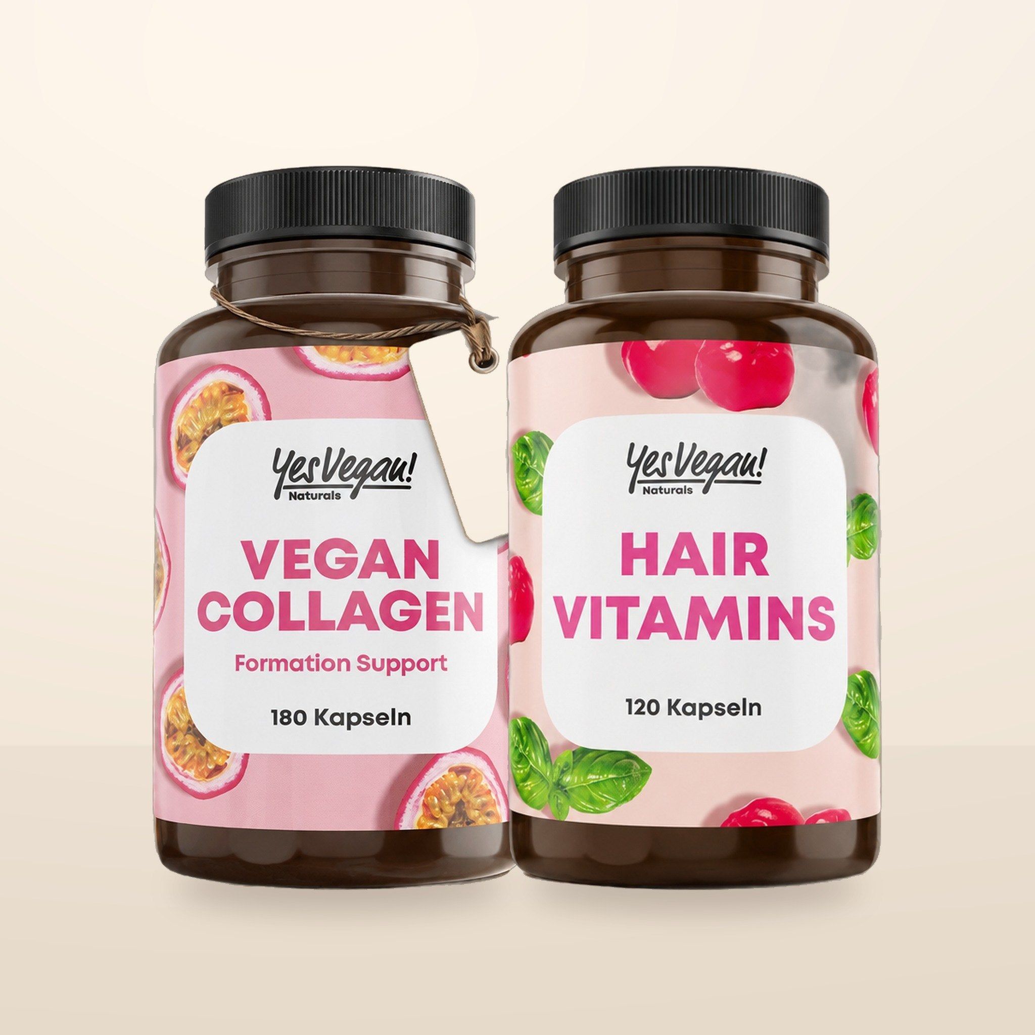Boîte Yes Vegan Vegan Collagen, 300g, avec Acide Hyaluronique, Glycine, Lysine, Proline, Vitamine C.