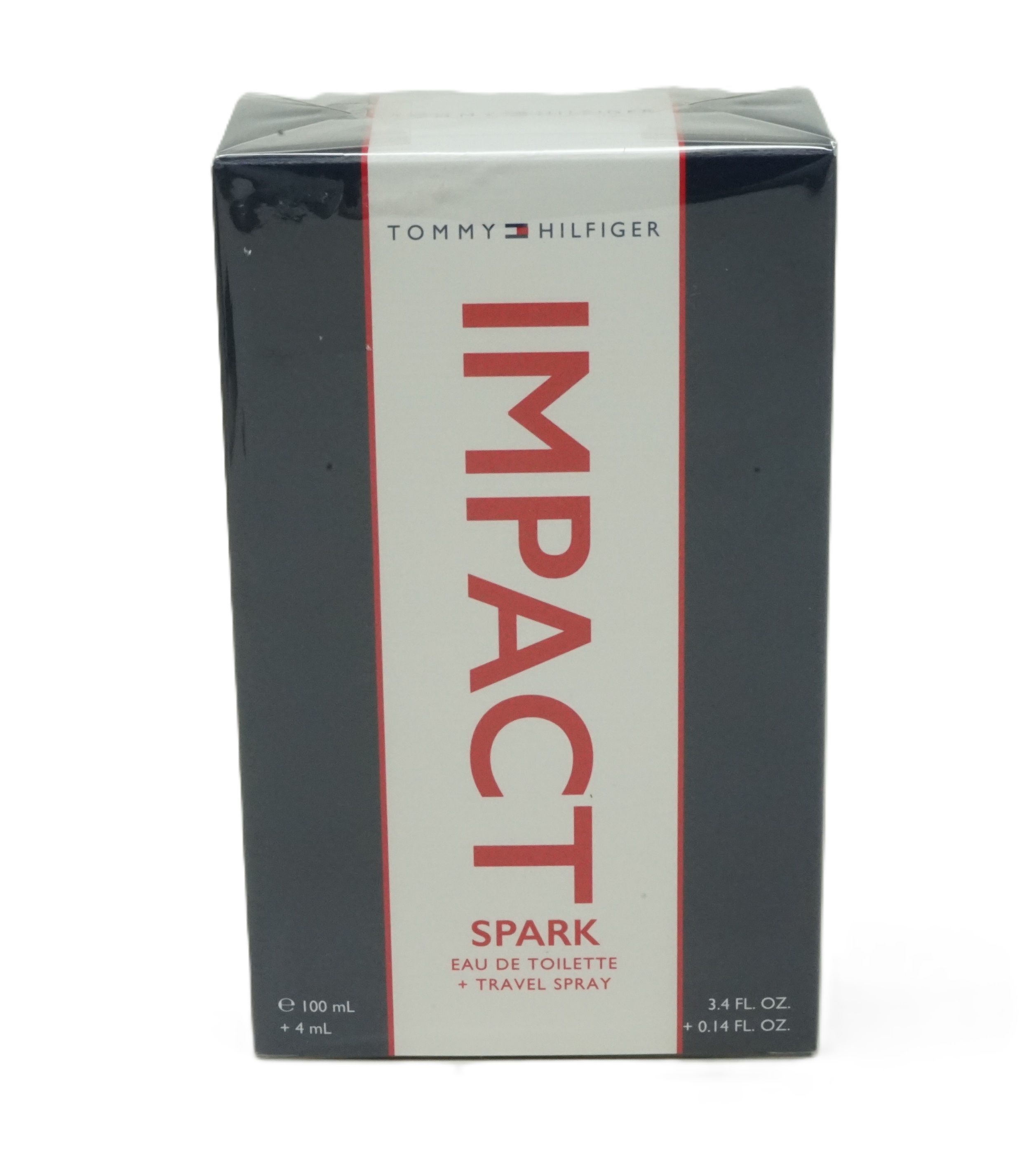 Tommy Hilfiger Impact Spark Eau de Toilette geschenkset met 100ml en 4ml reisparfum.