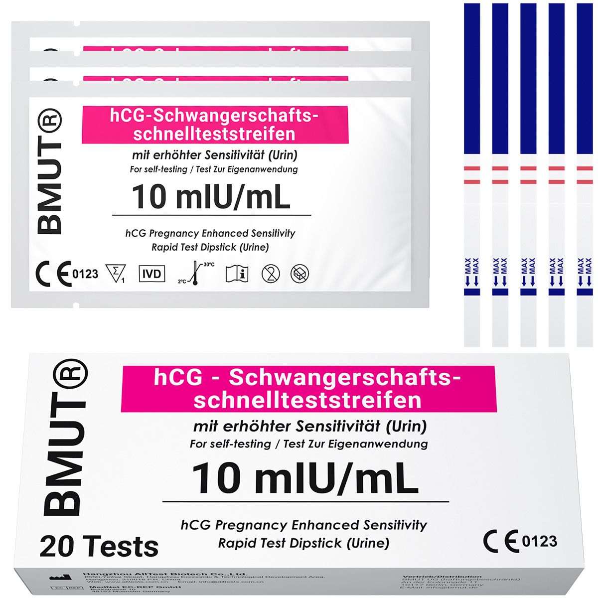 BMUT zwangerschapstest ultra-gevoelig 10 mIU/ml