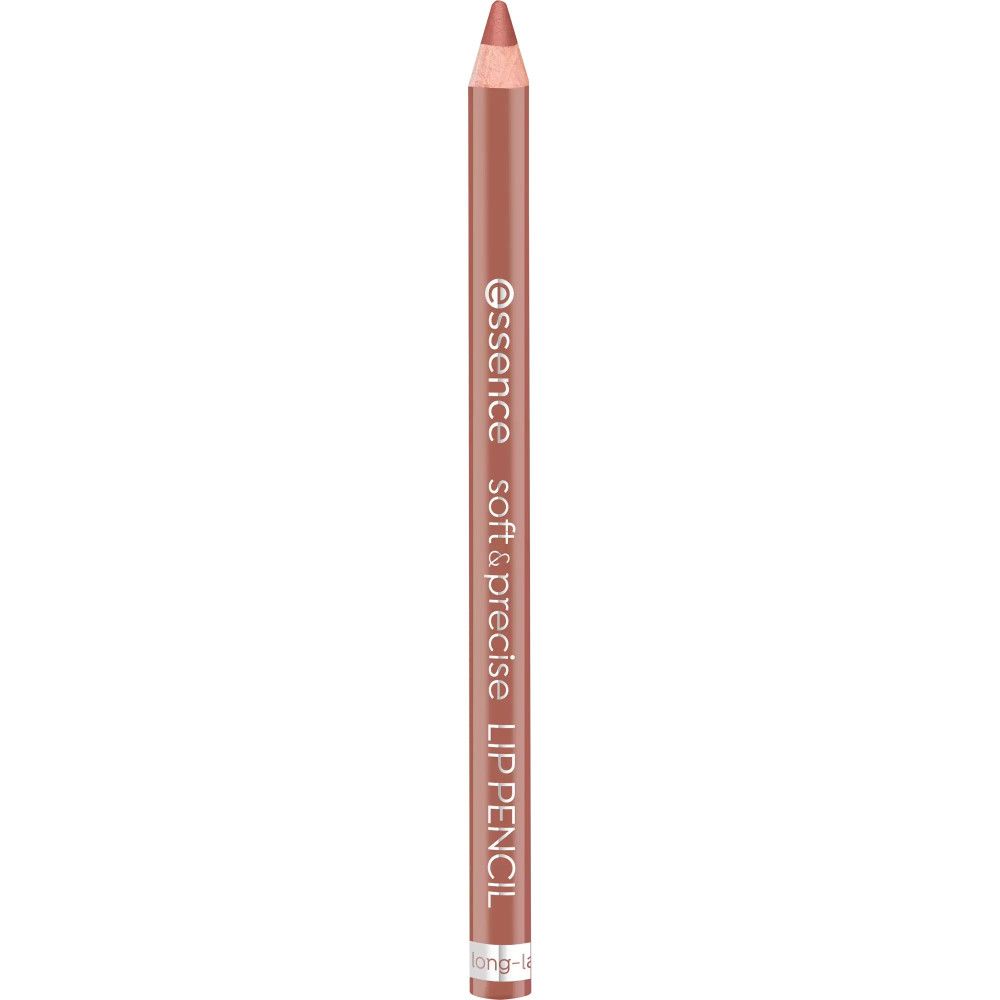 Lipliner. Lichtbruine kleur. Opschrift: Essence soft & precise LIP PENCIL.
