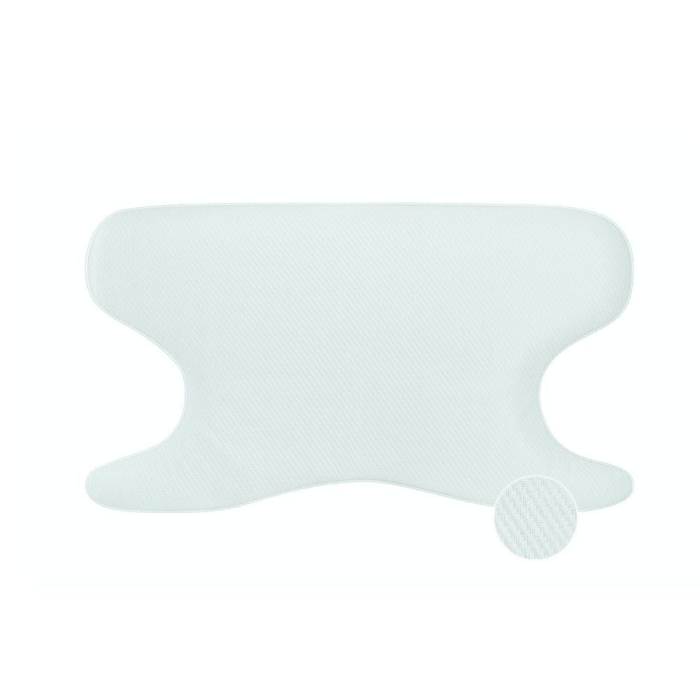 Oreiller blanc en forme de papillon. Surface texturée. Pour appareils PPC/CPAP.