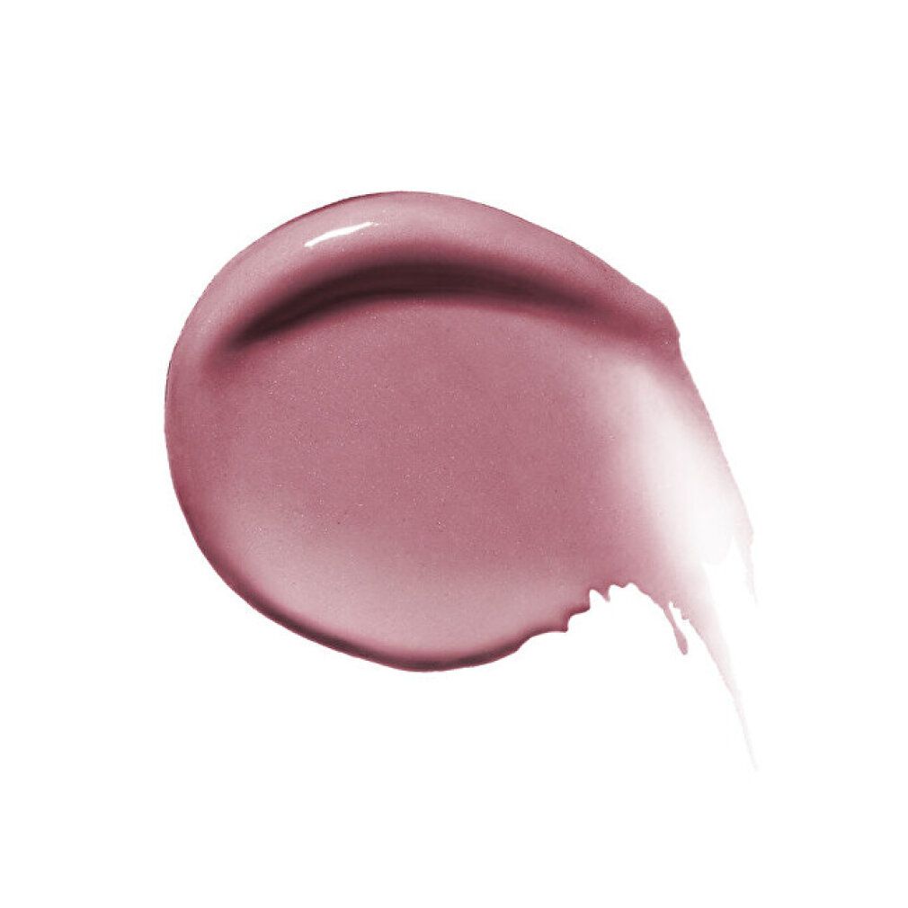 Un échantillon de rouge à lèvres ovale dans une teinte rose clair. La texture est brillante et crémeuse.