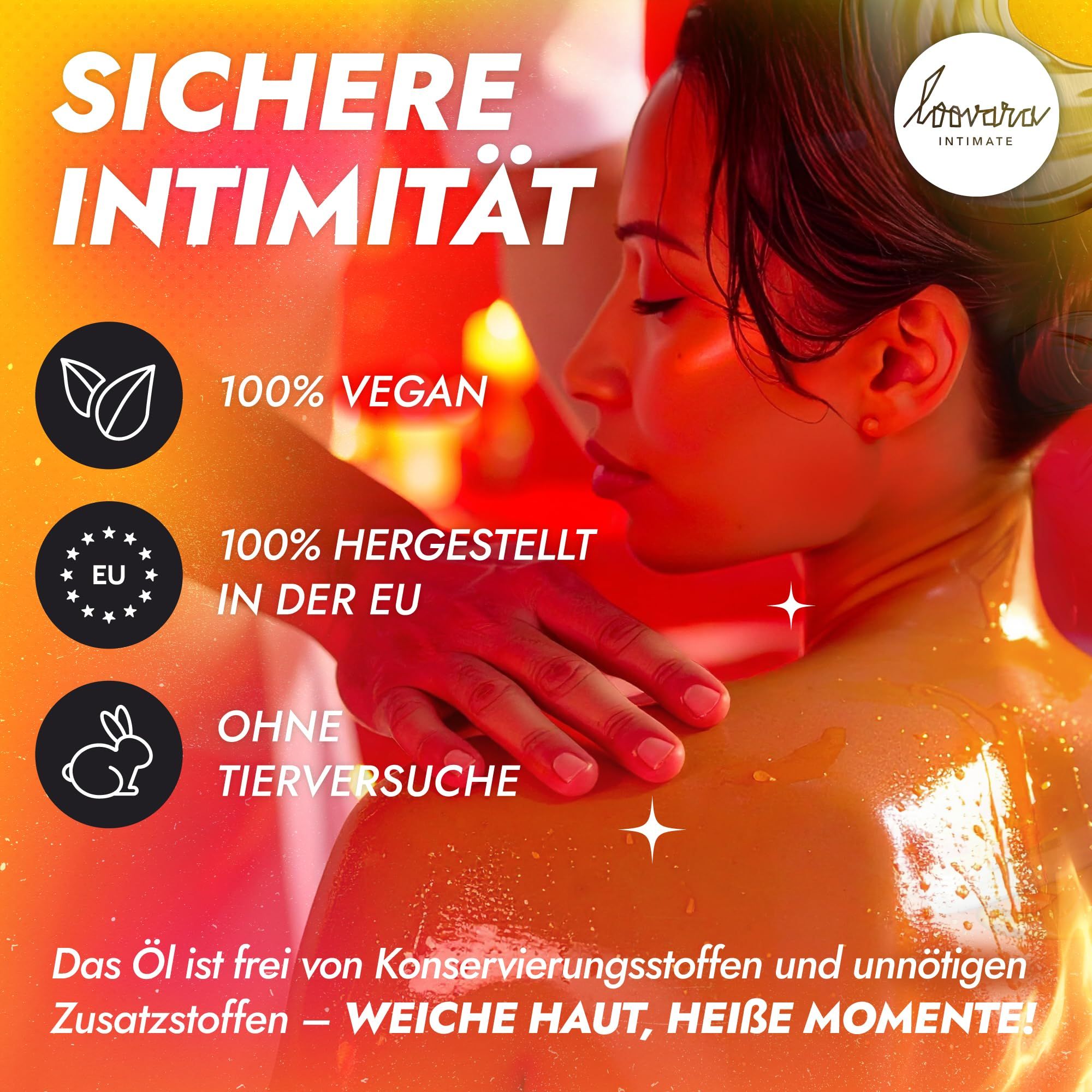 Huile de massage à l'aloe vera et au panthénol, 250ml.