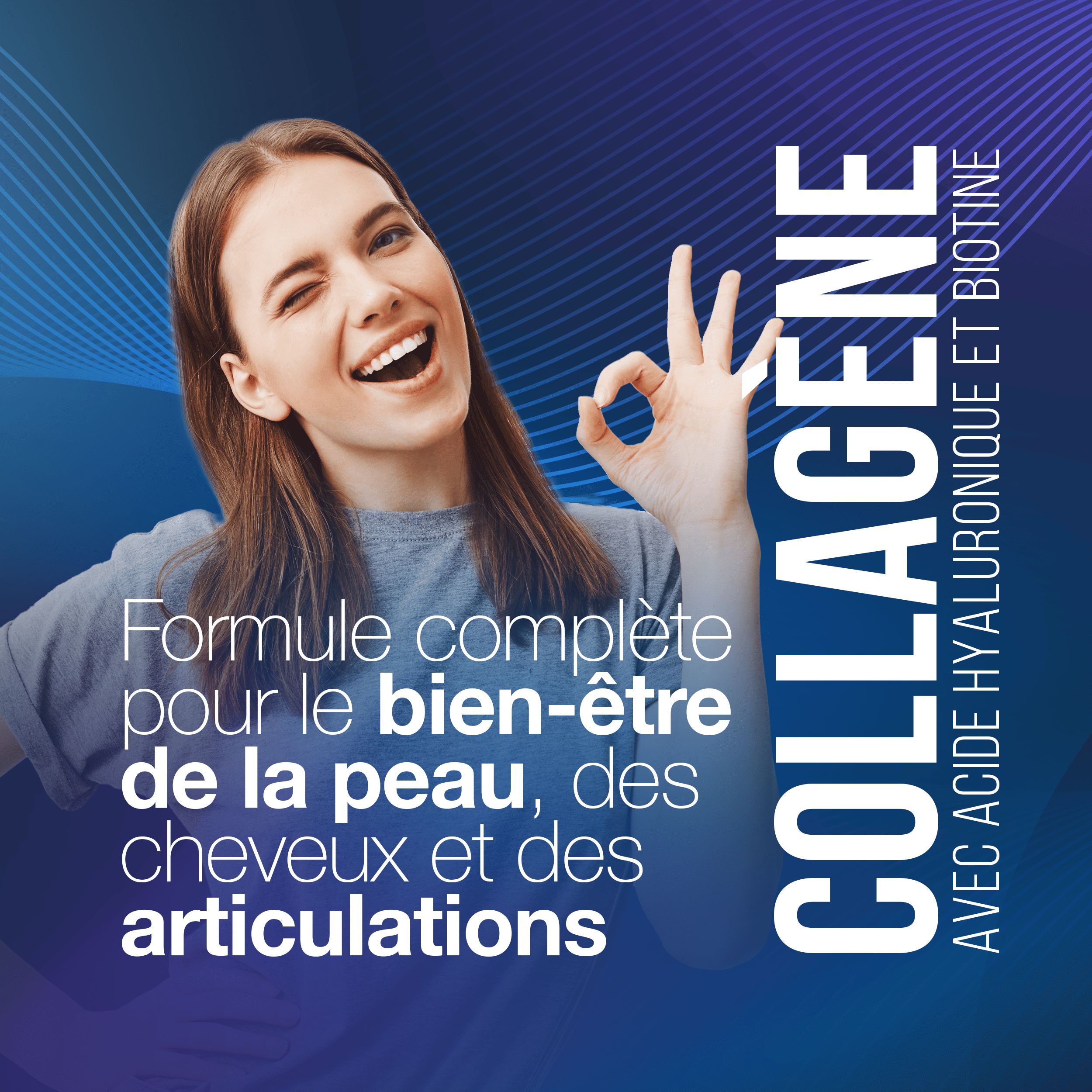 LA.GA© Collagène 2000mg avec Acide Hyaluronique, Biotine & Q10 – 240 Comprimés Anti-Âge