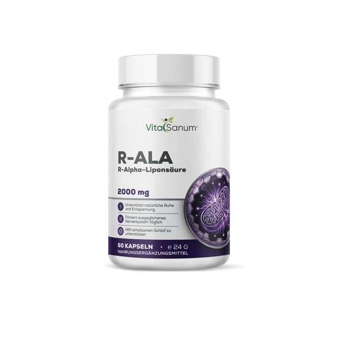 VitaSanum R-ALA R-Alpha-Liponzuur Capsules, 60 stuks.