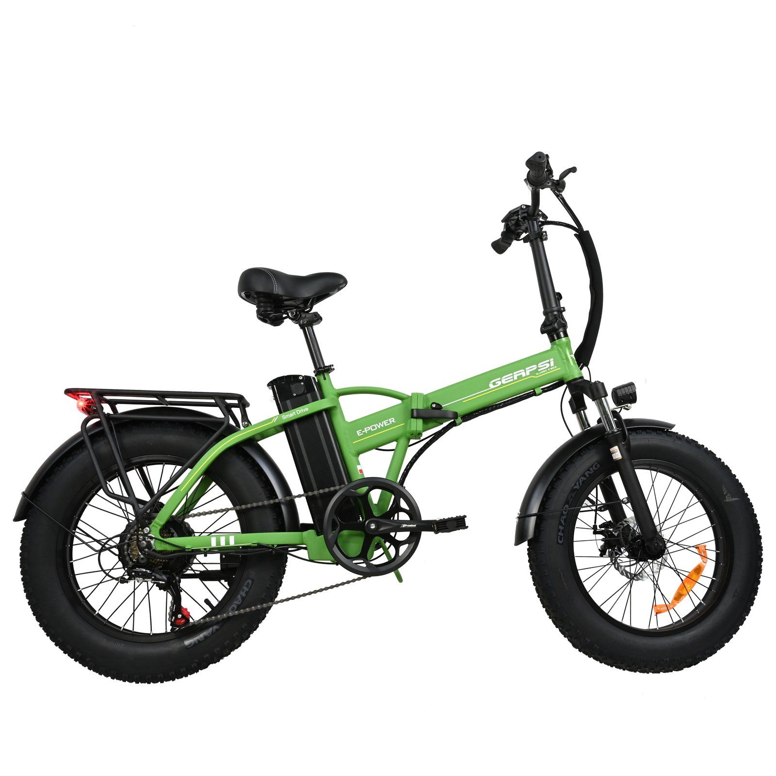 BAOLUJIE DZ2002 Vélo électrique à gros pneus pour adultes, batterie amovible 48 V 16 Ah