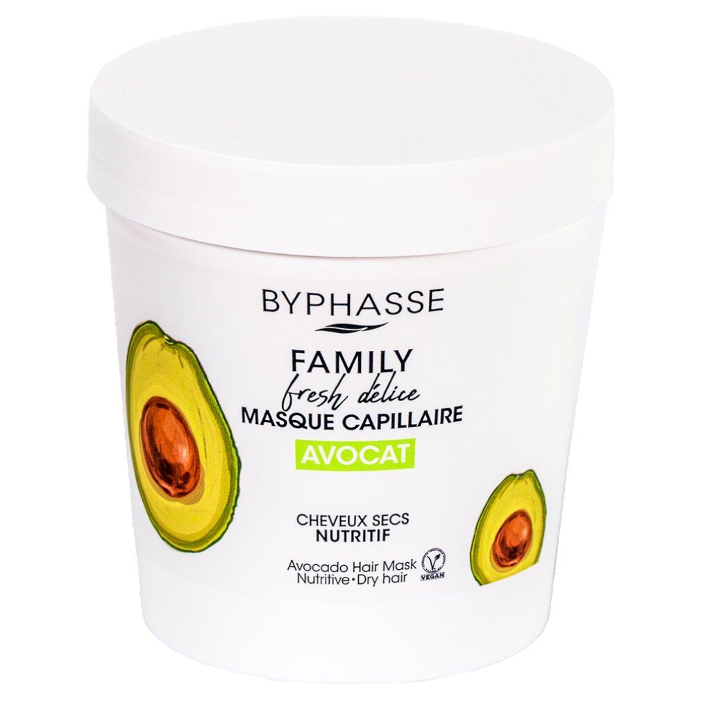 Masque capillaire Byphasse Family Fresh Avocat. Pour cheveux secs.