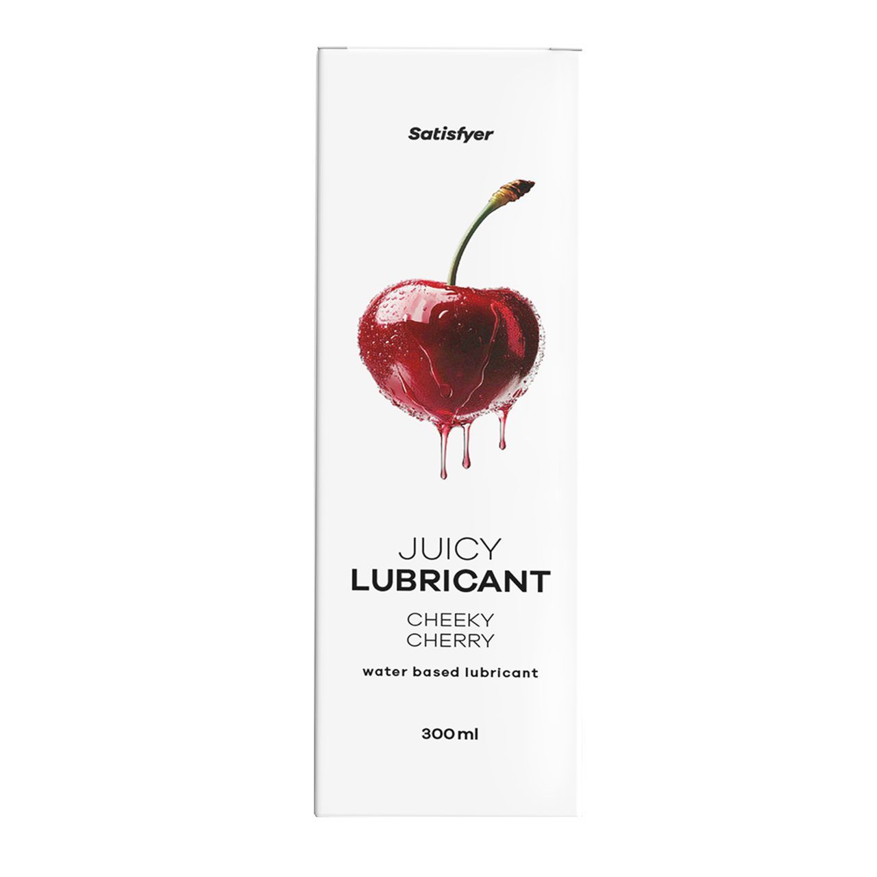 Satisfyer Juicy Lubricant Cheeky Cherry, glijmiddel op waterbasis, 300ml.