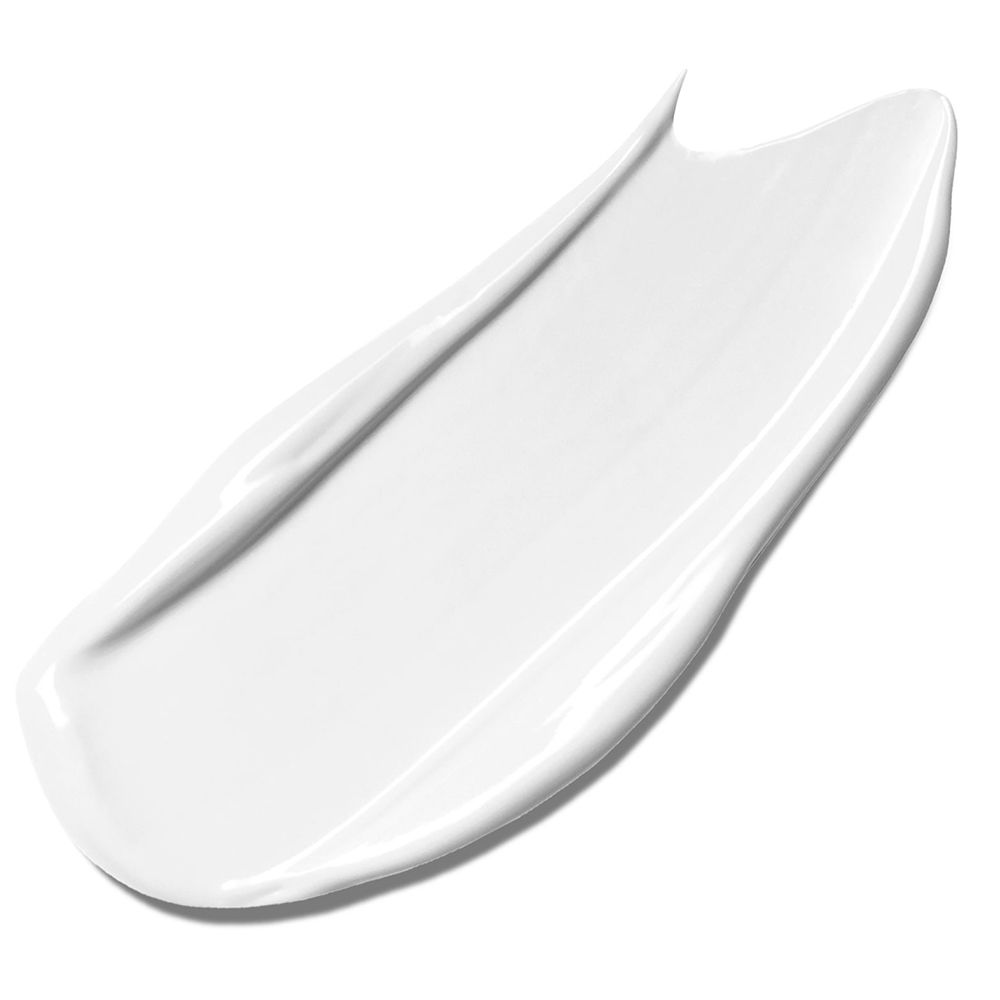 Witte primerstreep op witte achtergrond. Gladde textuur.