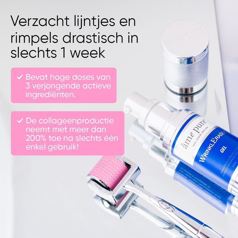 Vrouw met dermaroller op haar hoofd, gebruiksinstructies.