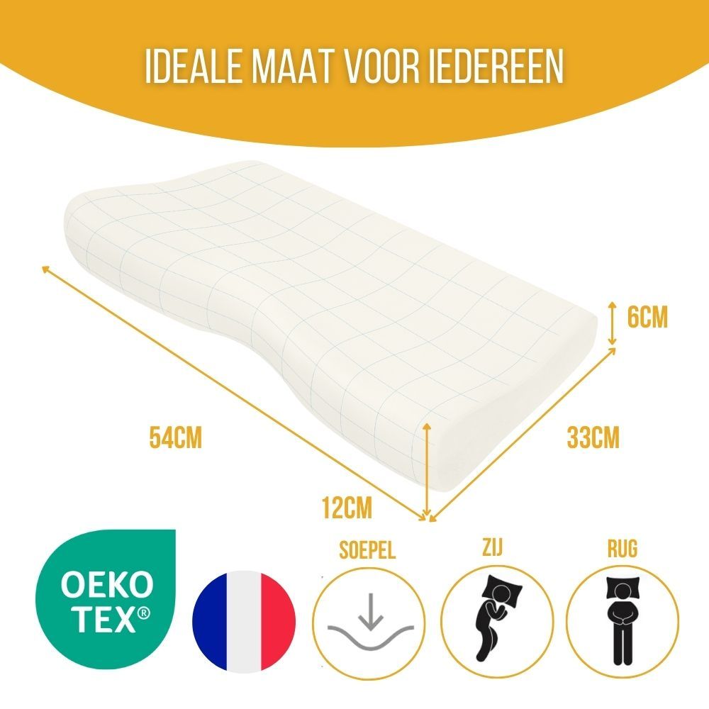 INPHYSIO Ergonomisch nekkussen, Memory Foam Confort Plus