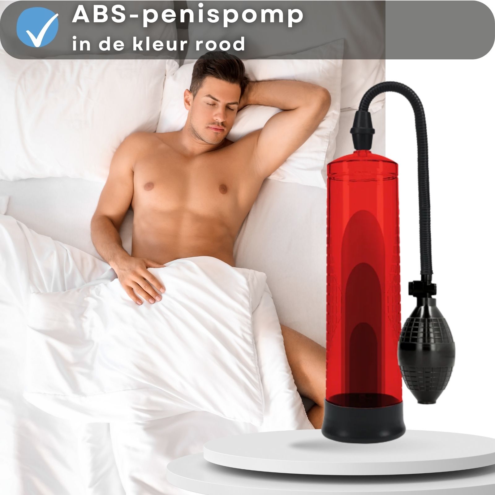 Lovelyness - Penispomp met pompbal - Rood