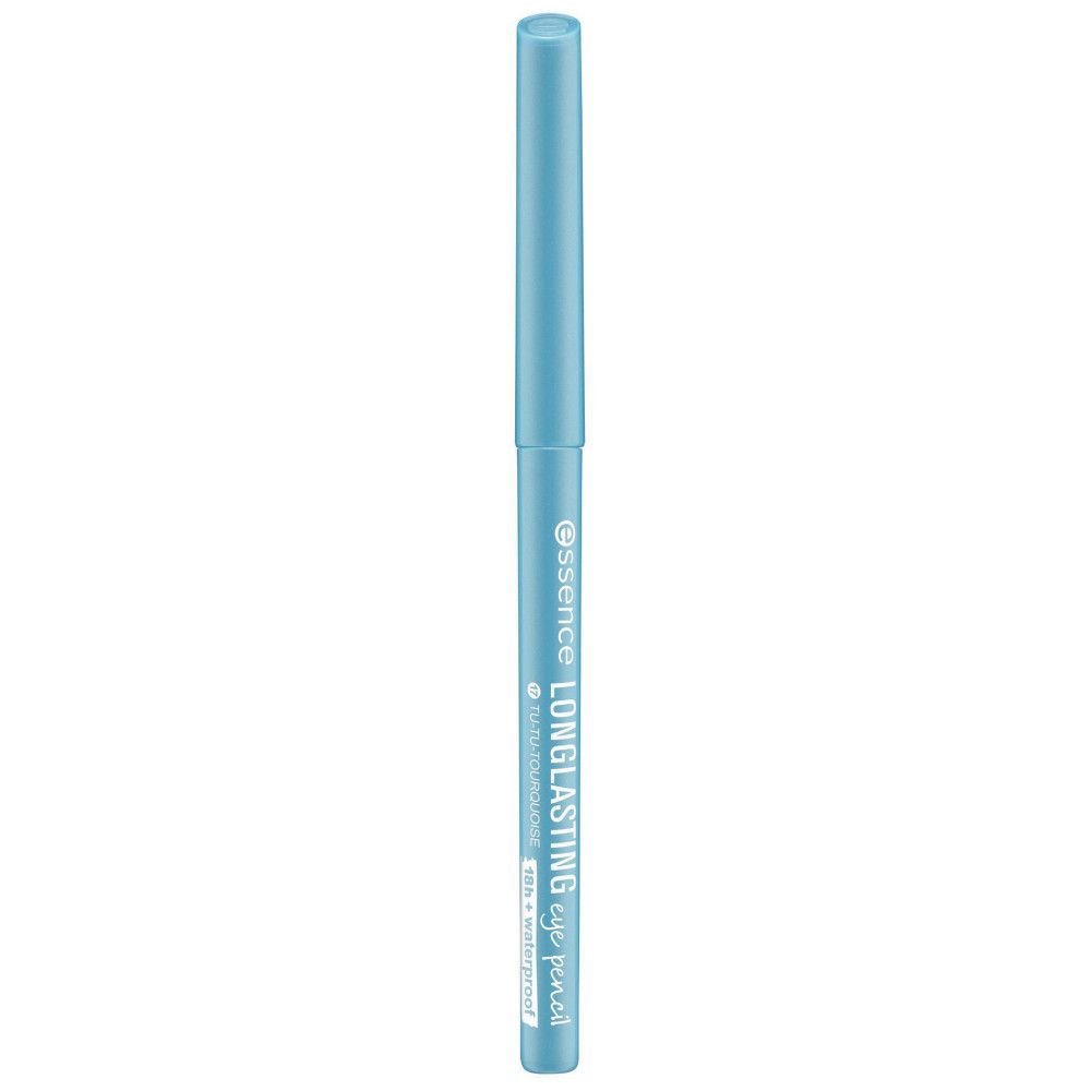 Crayon pour les yeux Essence bleu longue durée. Inscription: Longlasting eye pencil, waterproof.