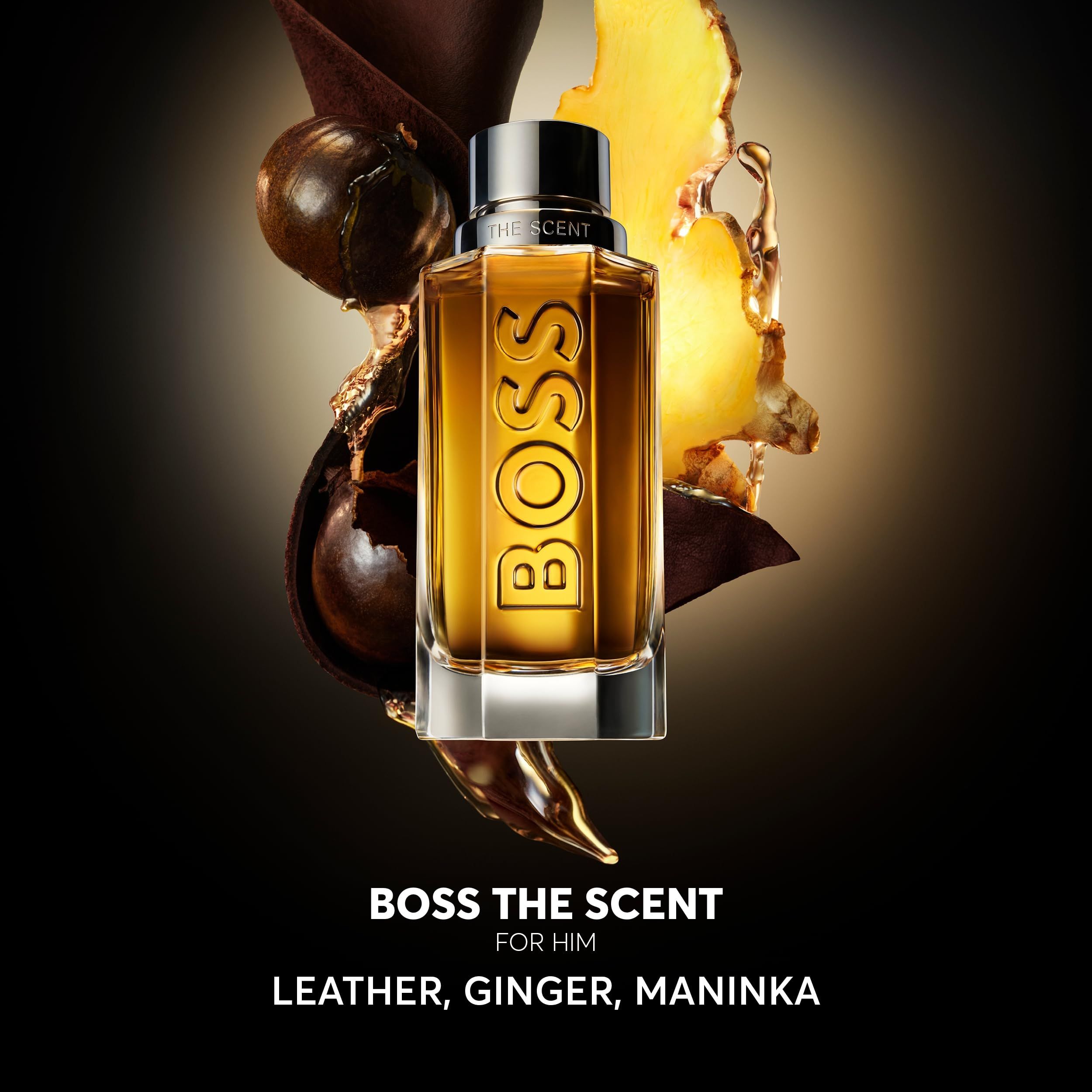 Hugo Boss The Scent for Him Eau de Parfum met gember, maninka en leer.