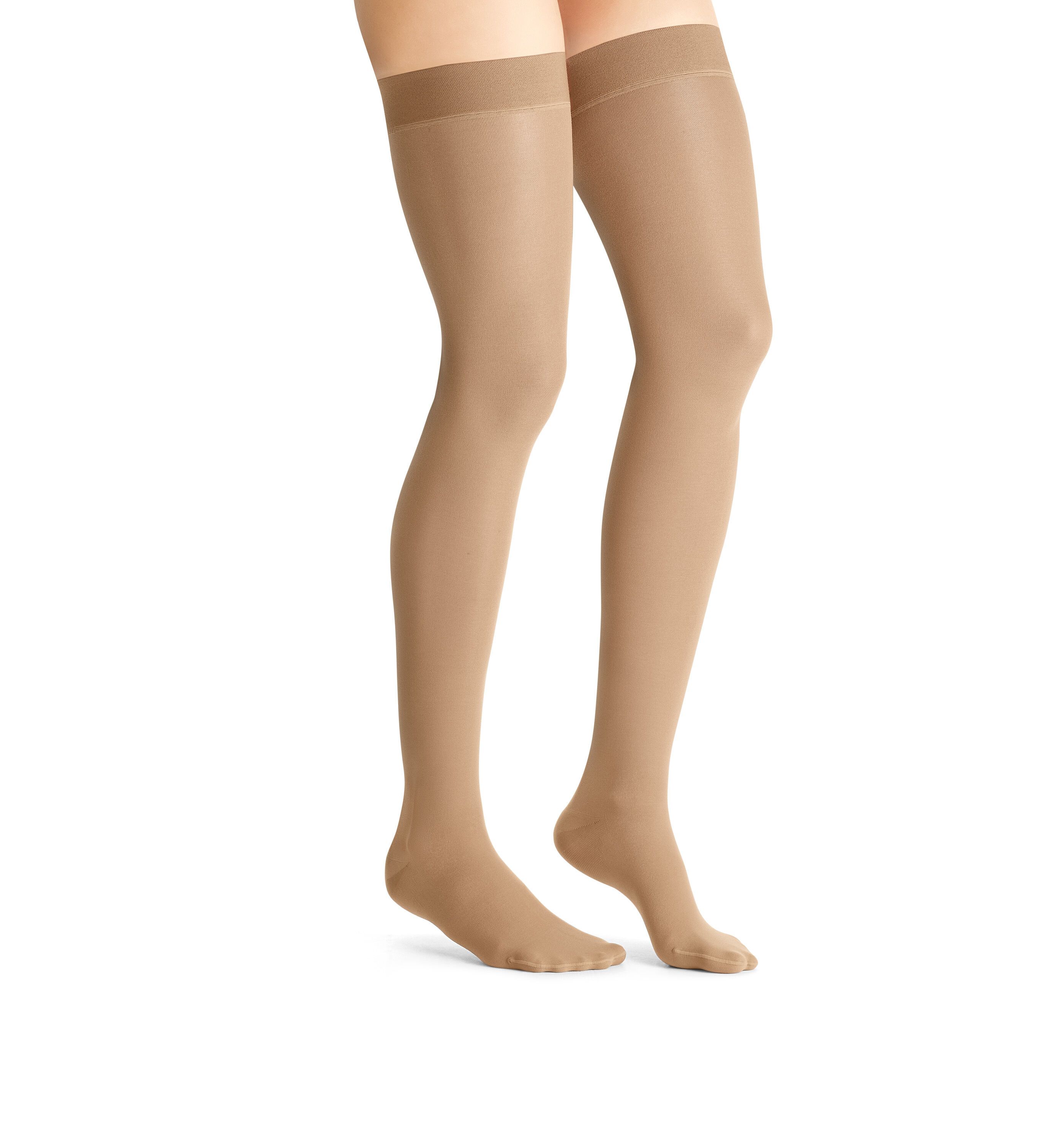 JOBST Ultrasheer Dijkous Klasse 1 Ag Wide Regular Open Dots Caramel Extra Small