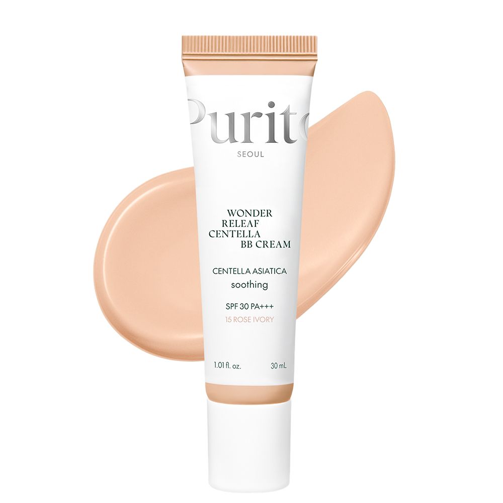Purito Wonder Releaf Centella BB Cream, tint 15 Rose Ivory, met SPF 30 PA+++.