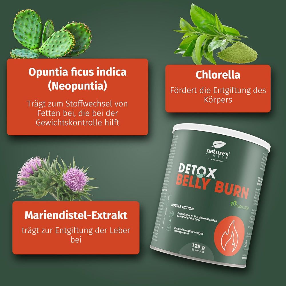 Nature's Finest Detox Belly Burn - Detox, afslanken & vetverbranding