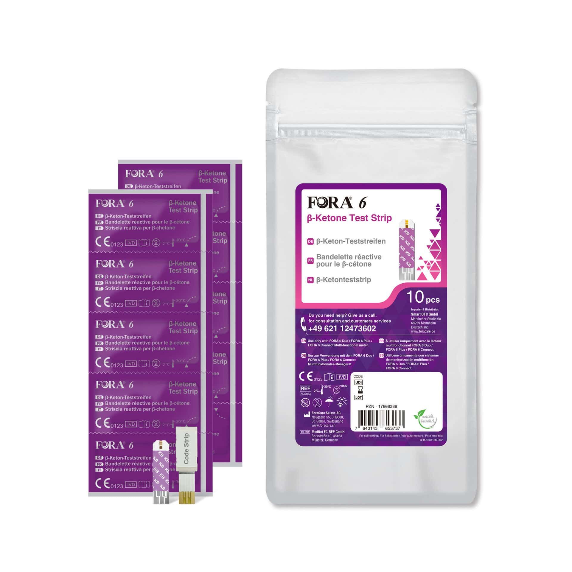 FORA 6 Connect Kit de Démarrage 6-en-1 - mg/dl - The Tester