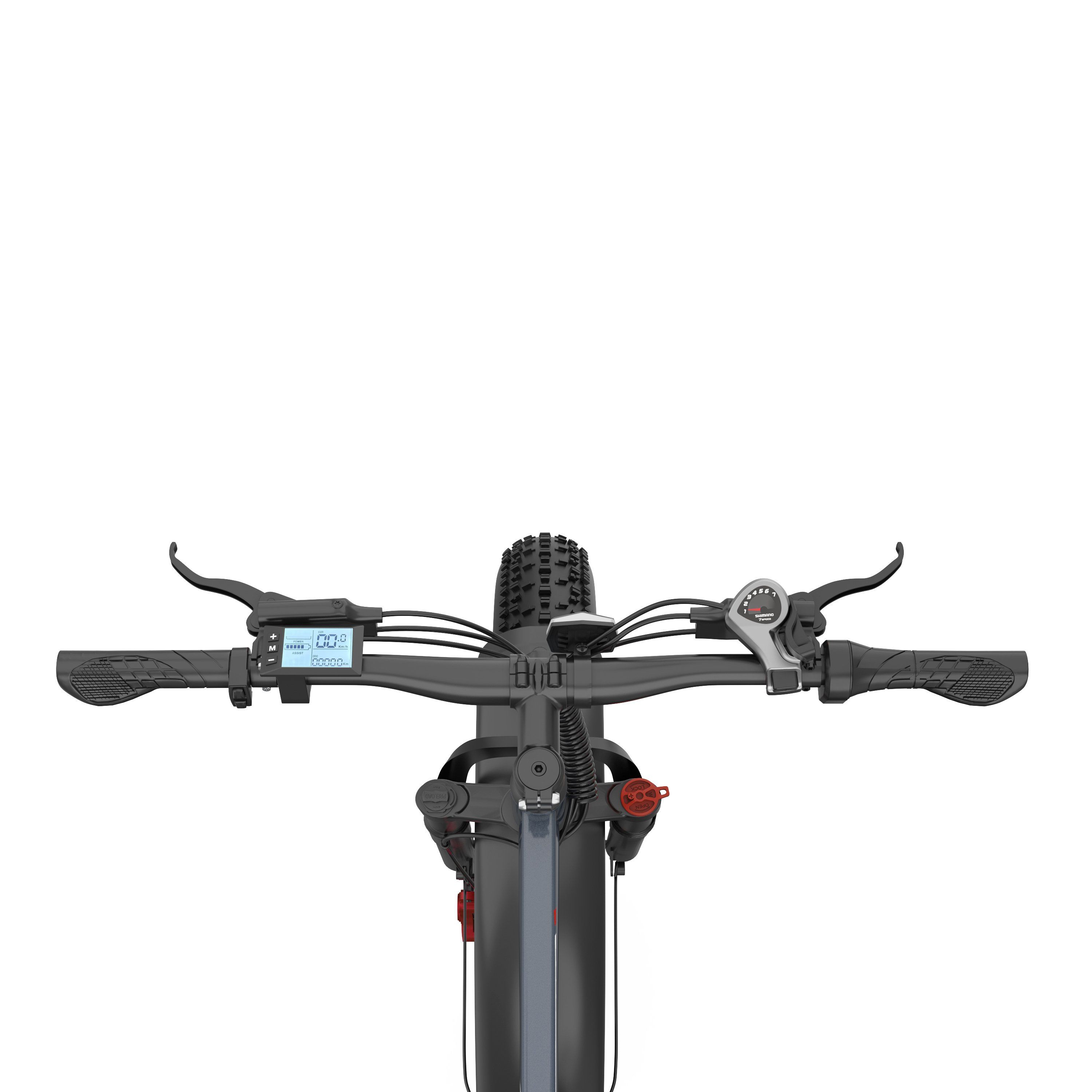 ZAZAWORK CF26 Elektrische fiets voor volwassenen, 48V 20AH accu, hydraulische schijfremmen