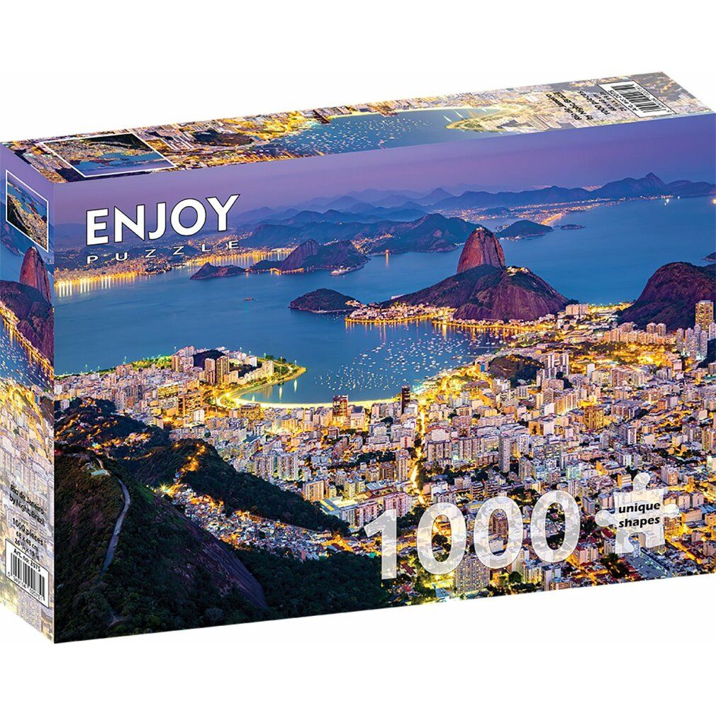 enjoy Puzzel Rio de Janeiro 's nachts, Brazilië 1000 stuks