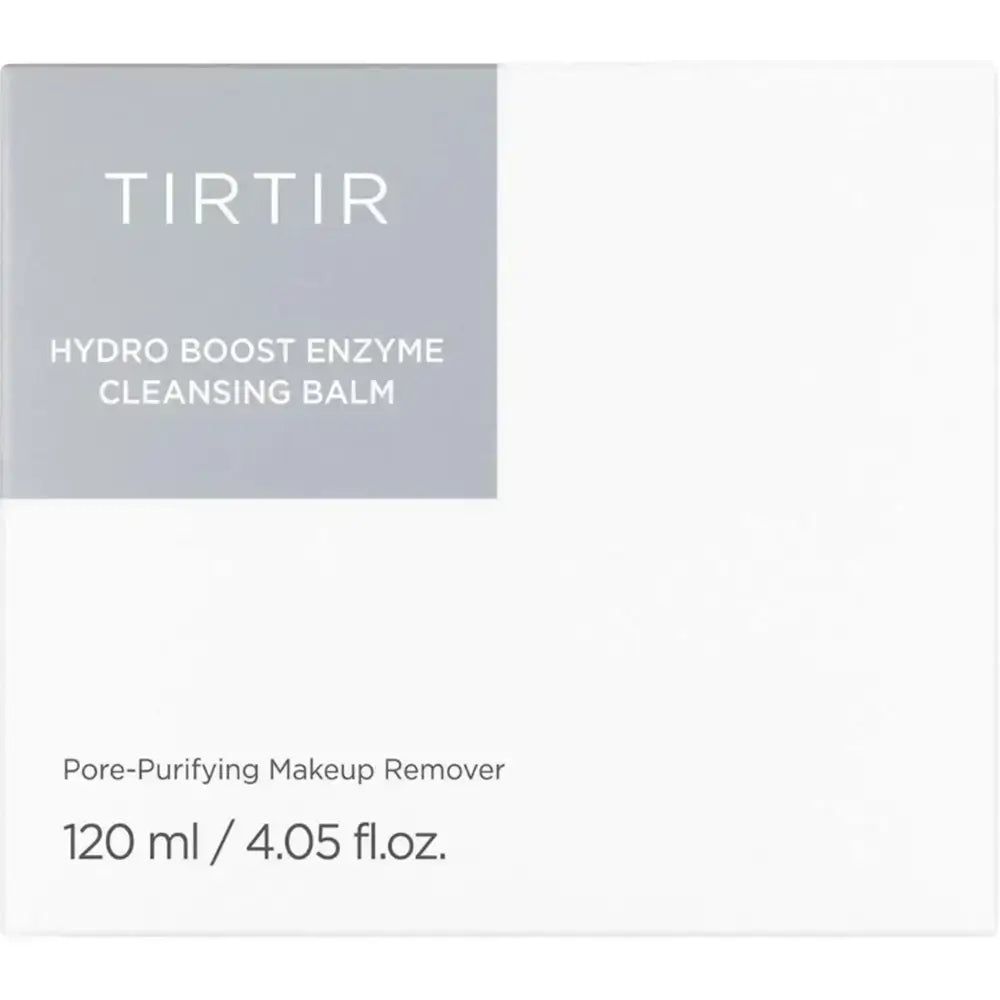 Emballage du TIRTIR Hydro Boost Enzyme Cleansing Balm avec informations produit et volume.