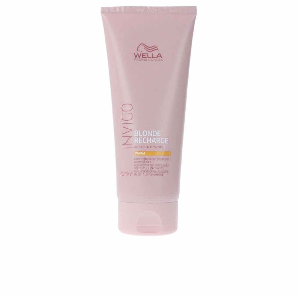 Tube rose Wella Invigo Blonde Recharge. Texte: Warm, 200ml.