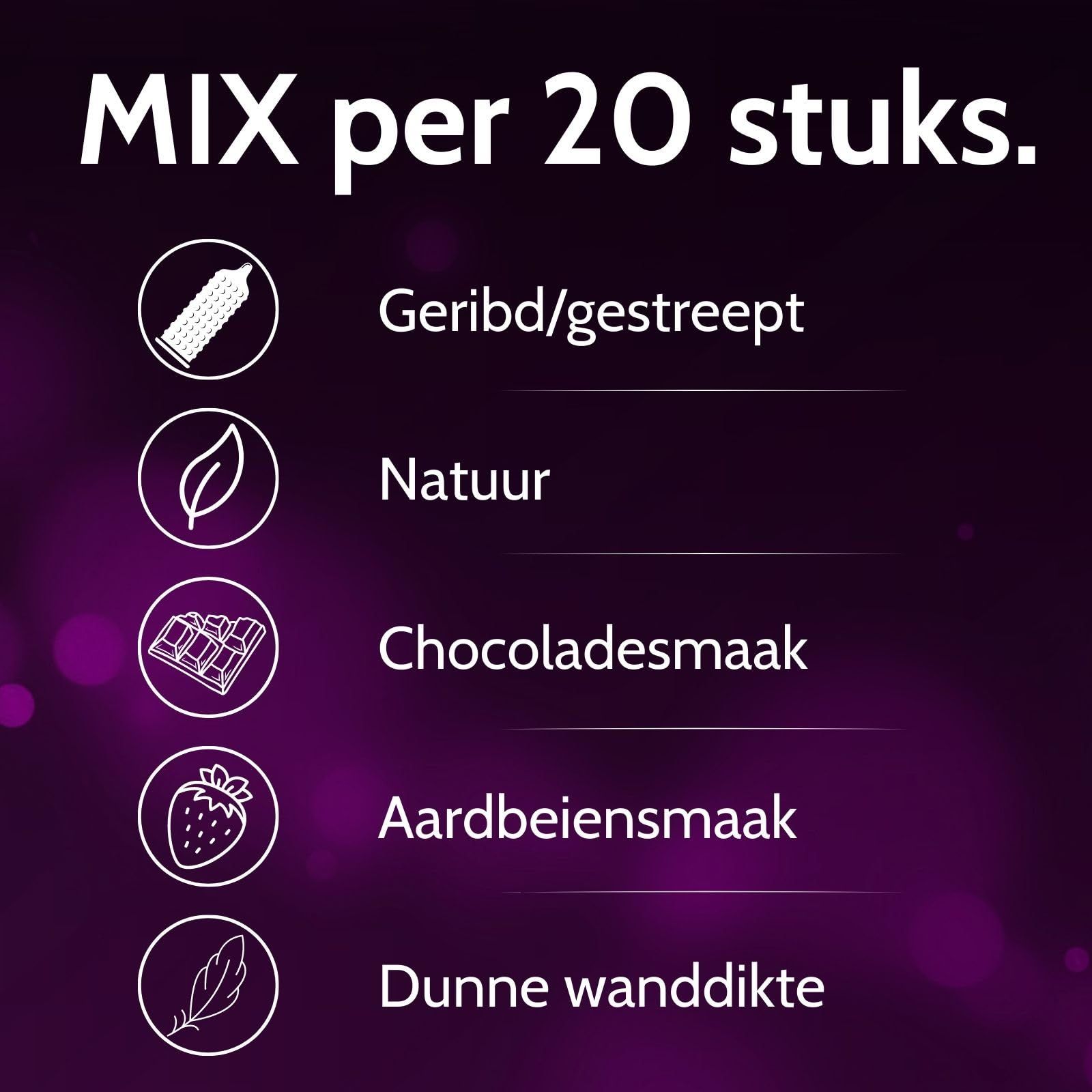 Vibratissimo Condooms Mix + Play Gel Set