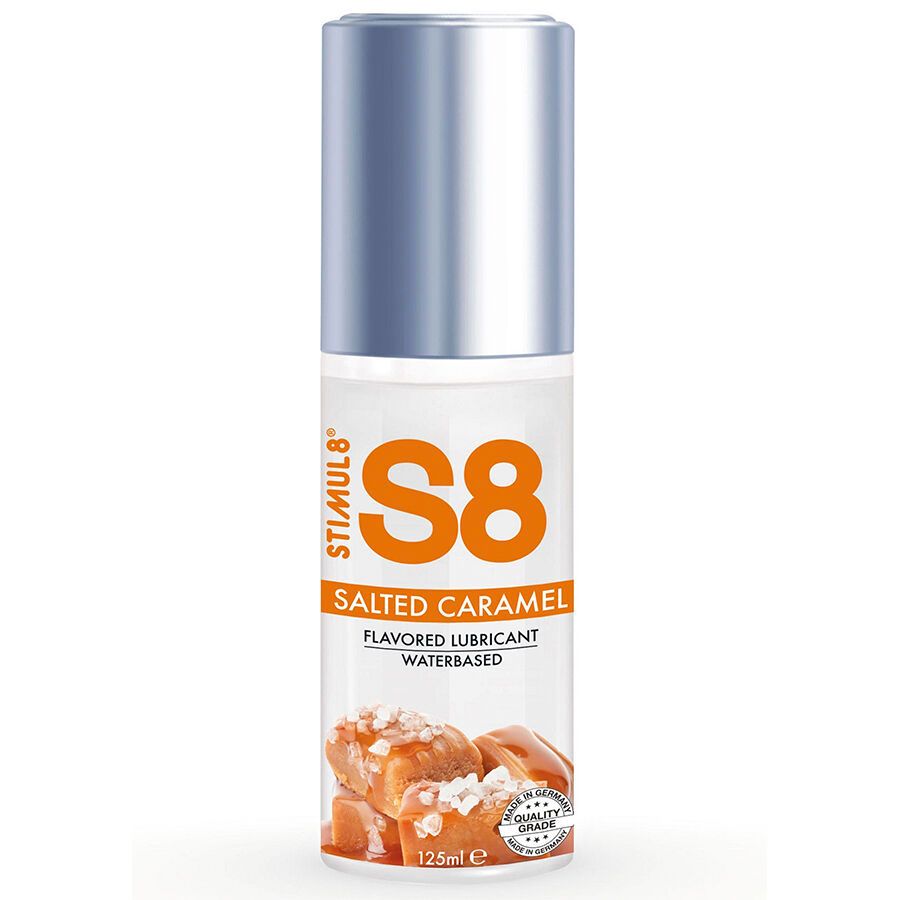Gel lubrifiant S8 Caramel Salé, 125ml, à base d'eau.