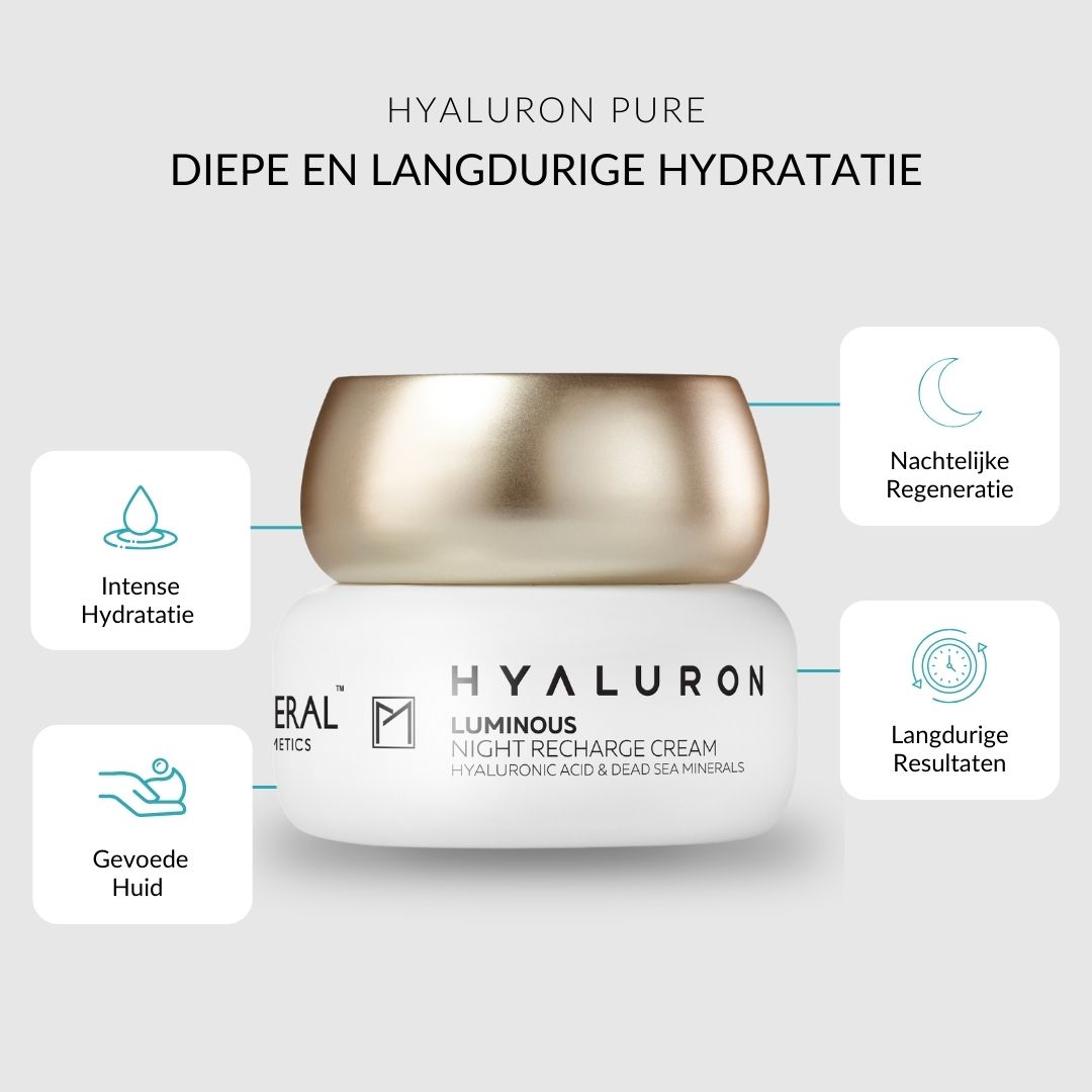 Pure Mineral - Regenererende Nachtcrème Hyaluron